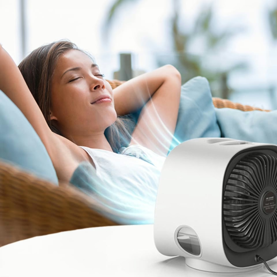 AiraBreeze Portable Air Cooler mit kühler Luft